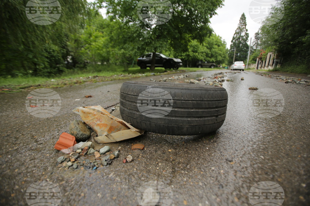 Квартал Симеоново - дъжд - последствия