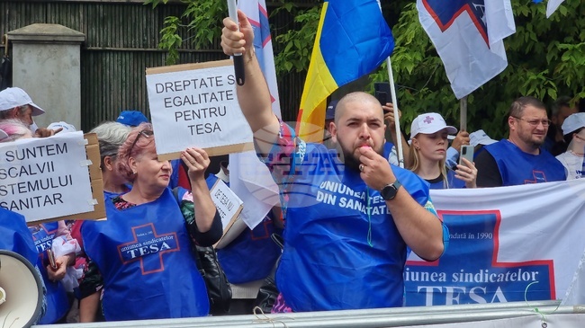 Румъния - Синдикален съюз TESA - протест