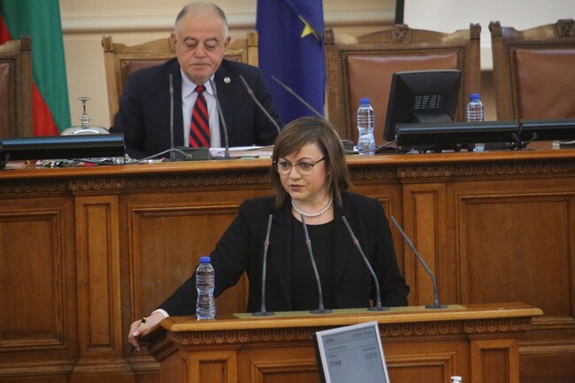Корнелия Нинова: От днес влизат в сила всички мерки, които представляват 20 млрд. от бюджета