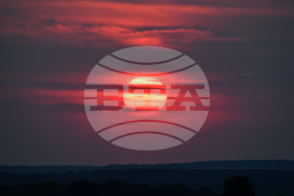 Разград - залез - астрономическо лято