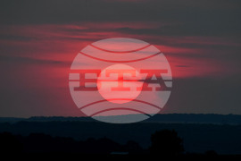 Разград - залез - астрономическо лято