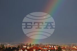 Село Казичене - дъга - самолет