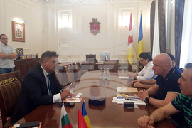 Украйна - Одеса - Кирил Вълчев - Геннадий Труханов - среща