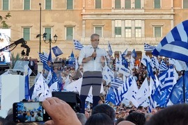 Гърция - партия Нова демокрация - парламентарните избори - предизборна кампания - Кириакос Мицотакис