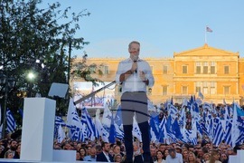 Гърция - партия Нова демокрация - парламентарни избори - предизборна кампания - Кириакос Мицотакис