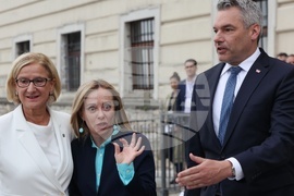 Австрия - Джорджа Мелони - Европейски форум Вахау