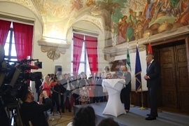 Австрия - Карл Нехамер - Джорджа Мелони - пресконференция - Европейски форум Вахау