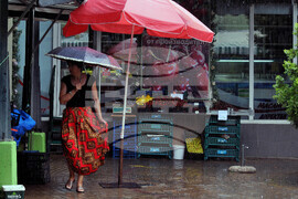 Бургас - дъждовно време