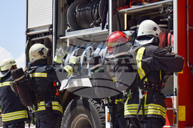 Благоевград - Общинска администрация - учение - пожар