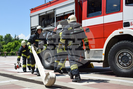 Благоевград - Общинска администрация - учение - пожар