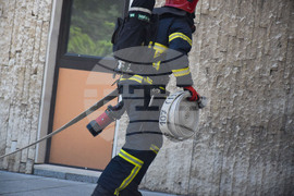 Благоевград - Общинска администрация - учение - пожар