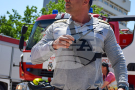 Благоевград - Общинска администрация - учение - пожар