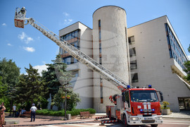 Благоевград - Общинска администрация - учение - пожар
