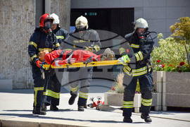 Благоевград - Общинска администрация - учение - пожар