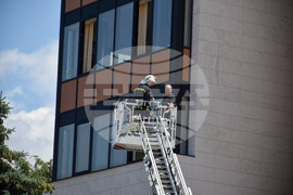 Благоевград - Общинска администрация - учение - пожар