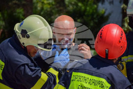 Благоевград - Общинска администрация - учение - пожар