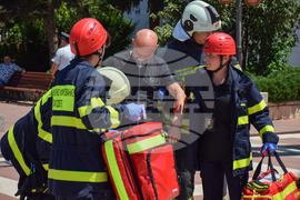 Благоевград - Общинска администрация - учение - пожар