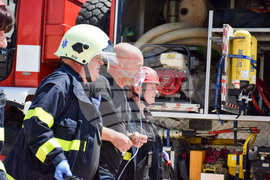 Благоевград - Общинска администрация - учение - пожар