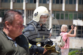 Благоевград - Общинска администрация - учение - пожар