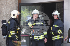 Благоевград - Общинска администрация - учение - пожар