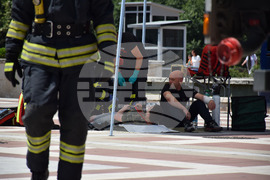 Благоевград - Общинска администрация - учение - пожар