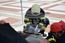 Благоевград - Общинска администрация - учение - пожар