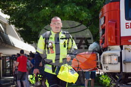 Благоевград - Общинска администрация - учение - пожар