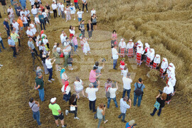 Село Борисово - Жътвена кампания - зажънване - ритуал