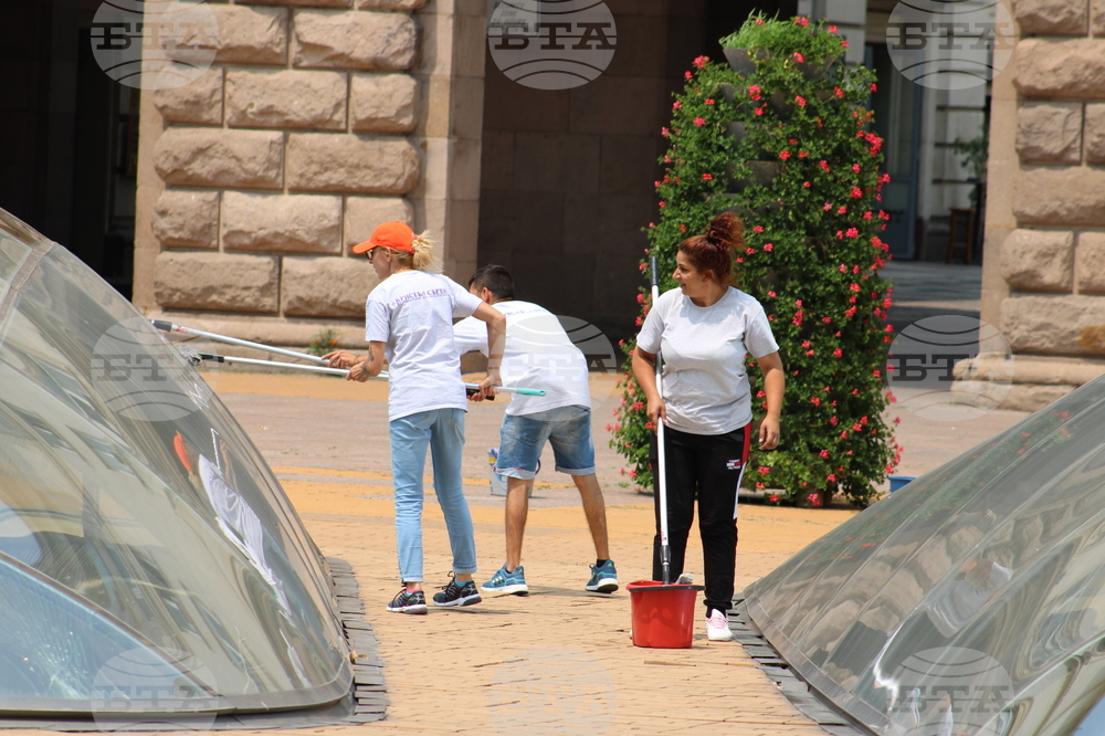 Зона “Ларго” - стъклени куполи - почистване