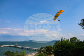 Бургас - морска градина - полет с парапланер