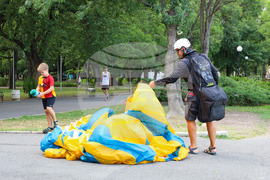 Бургас - морска градина - полет с парапланер
