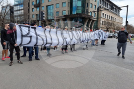 Варна - футболни фенове - протест