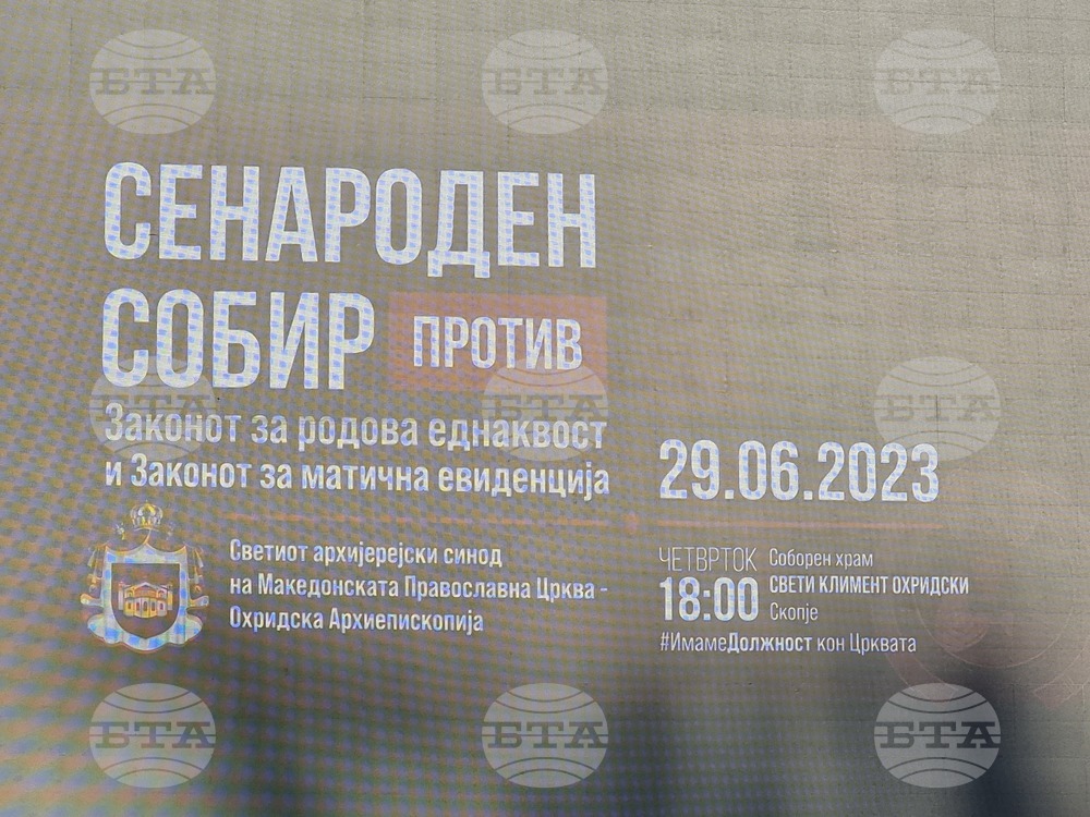 Република Северна Македония - Охридска Архиепископия - протест