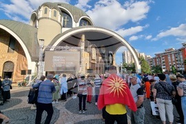 Република Северна Македония - Охридска Архиепископия - протест