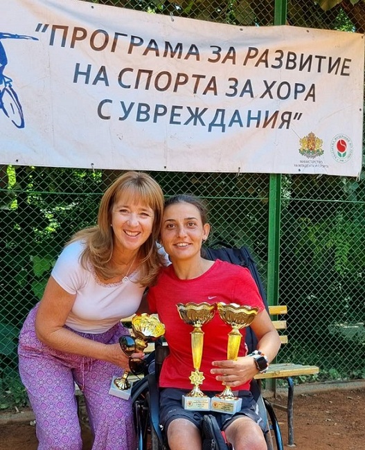 Мануела Малеева награди призьорите от Държавното първенство по тенис за хора в неравностойно положение