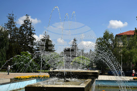 Разград - фонтан - летен сезон