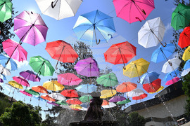 Разград - арт инсталация - чадъри