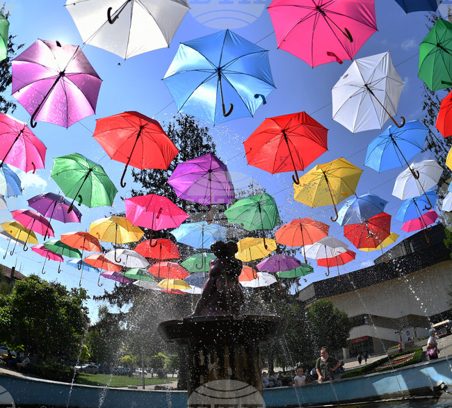 Разград - арт инсталация - чадъри