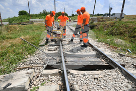 Разград - железопътна линия - ремонтни дейности