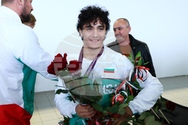 Борба - медалисти - посрещане