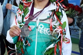 Борба - медалисти - посрещане