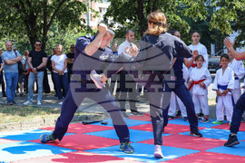 Бургас - МВР годишнина - честване и демонстрация