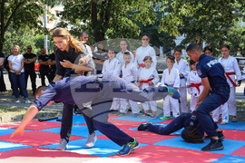 Бургас - МВР годишнина - честване и демонстрация