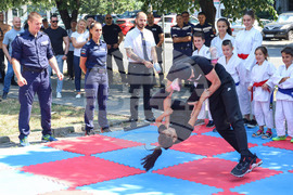 Бургас - МВР годишнина - честване и демонстрация