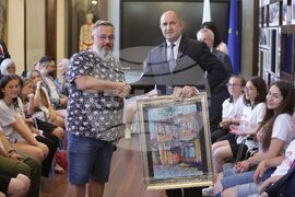 Румен Радев - деца - среща