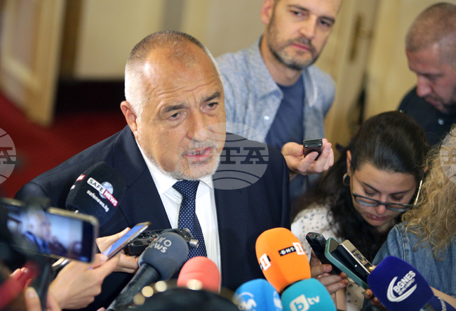 Парламент - Бойко Борисов - кулоари - изявление