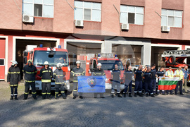 Пловдив - Протест на служители на пожарната и полицията