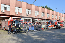 Пловдив - Протест на служители на пожарната и полицията