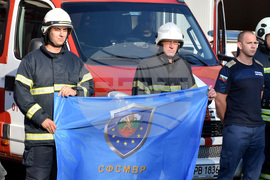 Пловдив - Протест на служители на пожарната и полицията