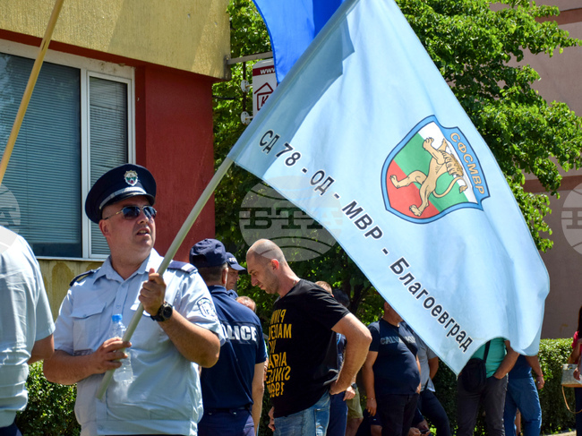 Благоевград - полиция - протест